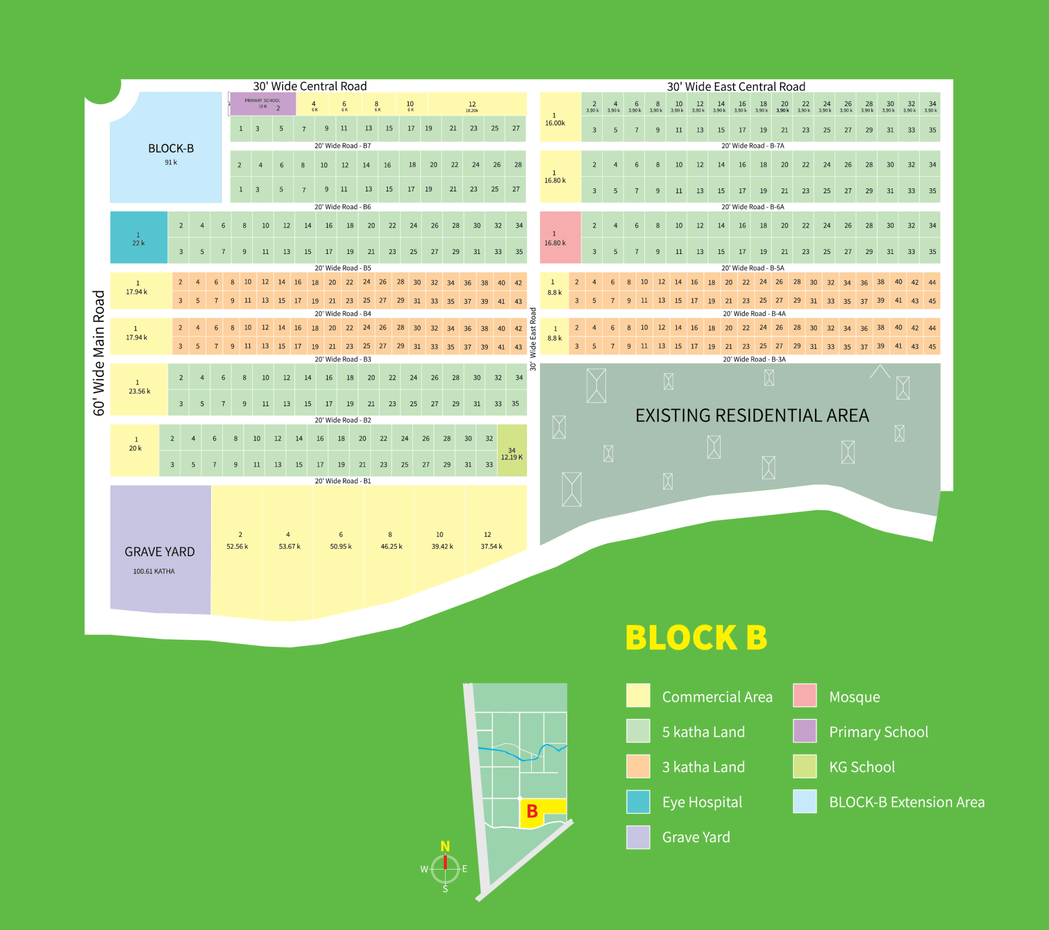 Purbachal Green Town Map