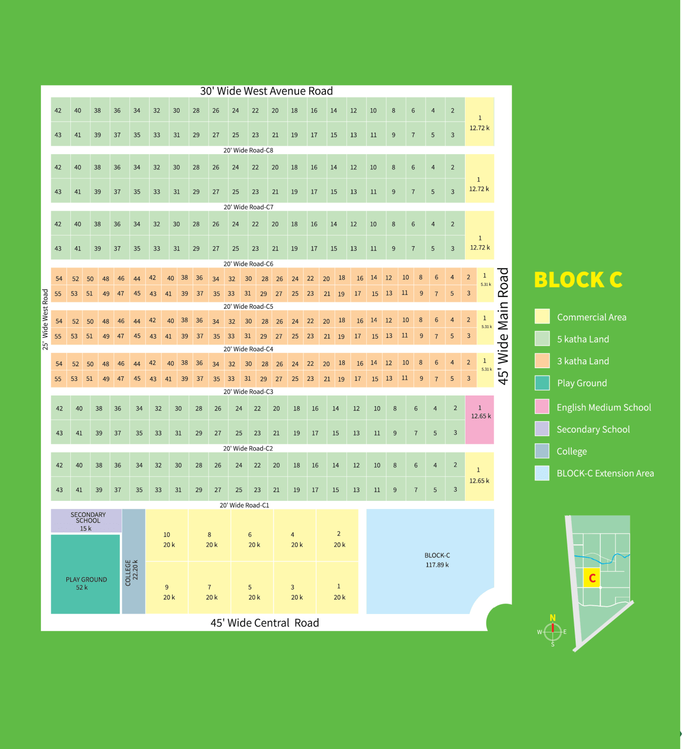 Purbachal Green Town Map