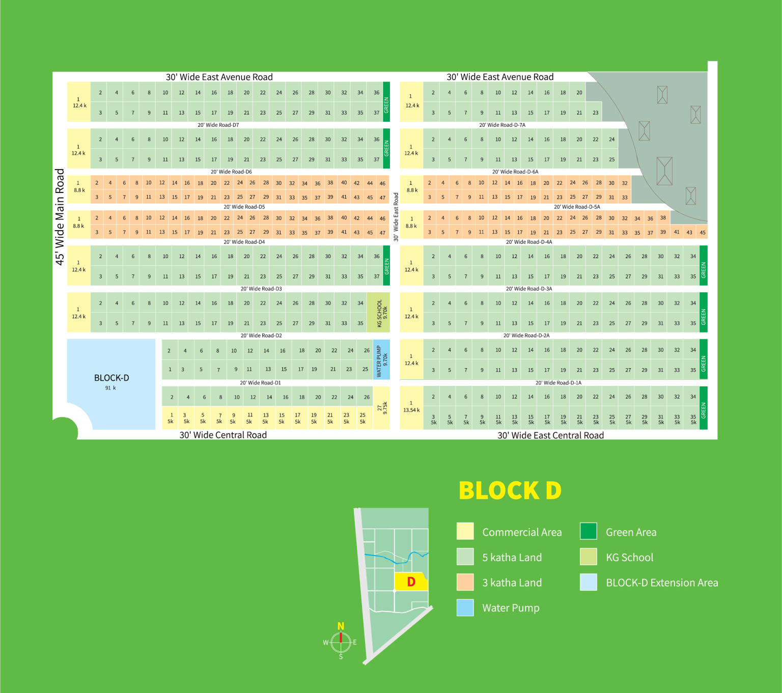 Purbachal Green Town Map