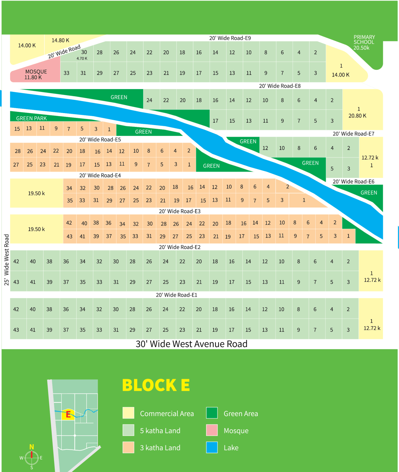 Purbachal Green Town Map