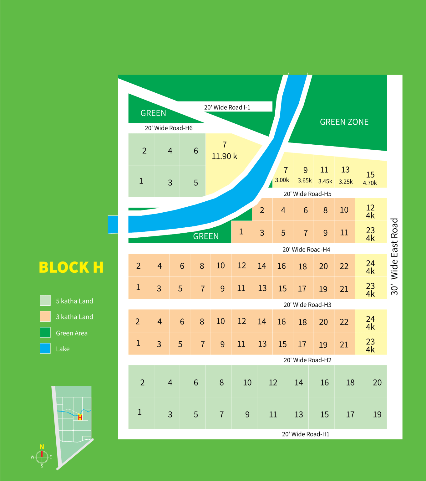 Purbachal Green Town Map