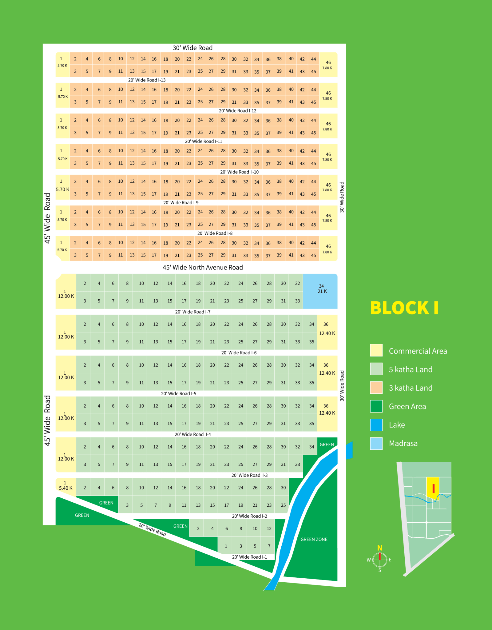 Purbachal Green Town Map